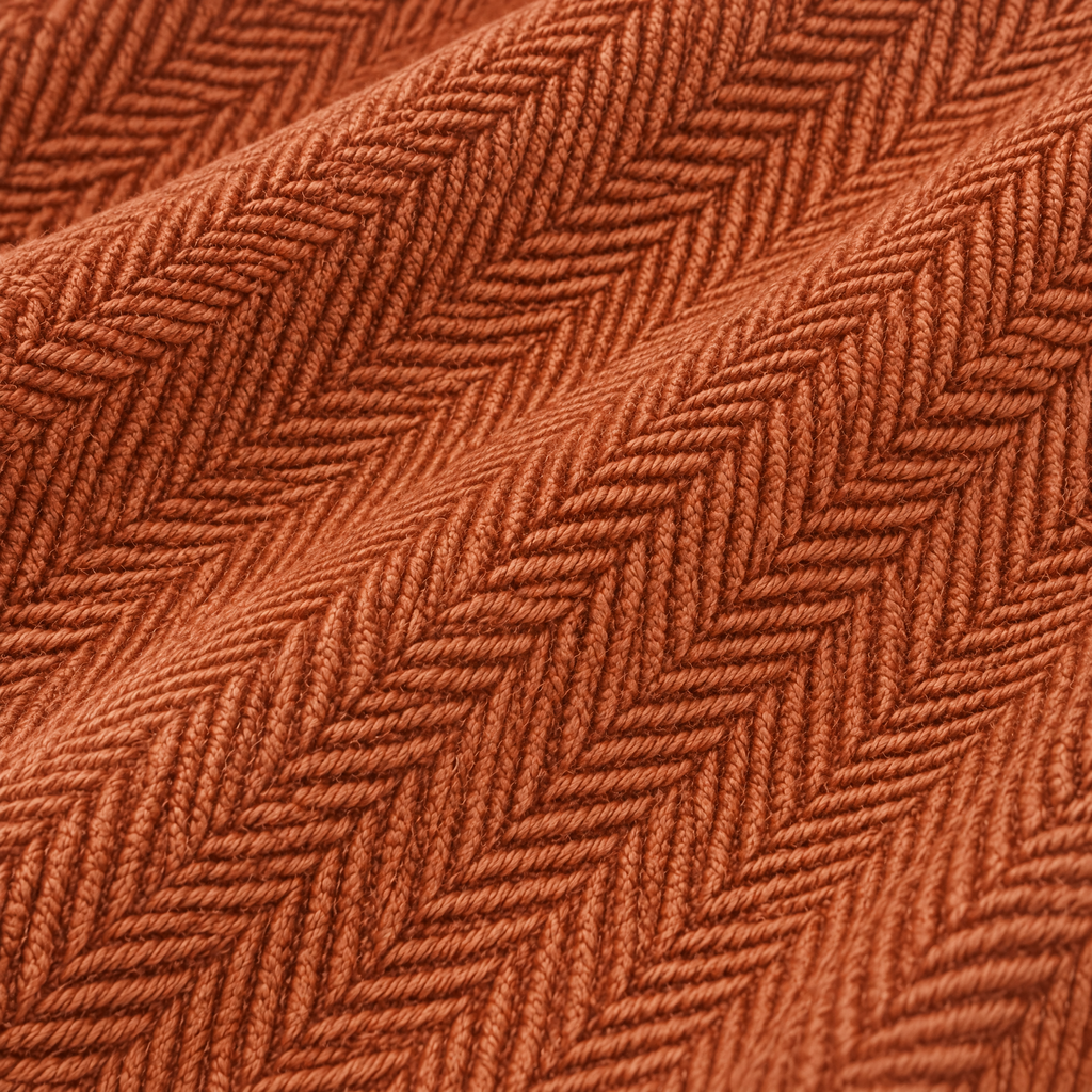 Marloweo™ Terracotta Herringbone Throw Blanket