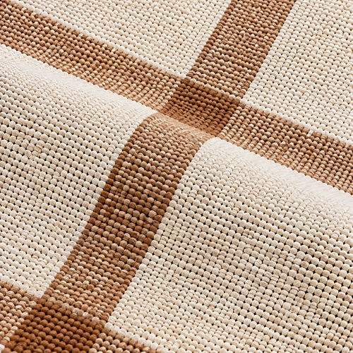 Marloweo™ Ivory & Camel Plaid Throw Blanket