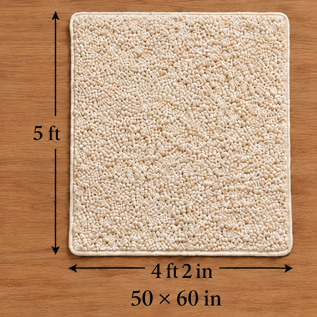 Marloweo™ Ivory Bouclé-Style Plush Throw Blanket