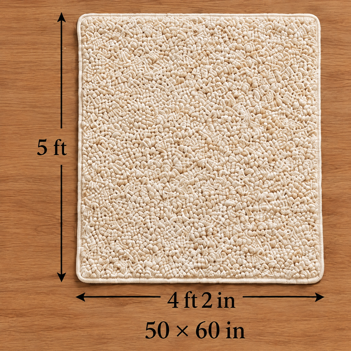 Marloweo™ Ivory Bouclé-Style Plush Throw Blanket