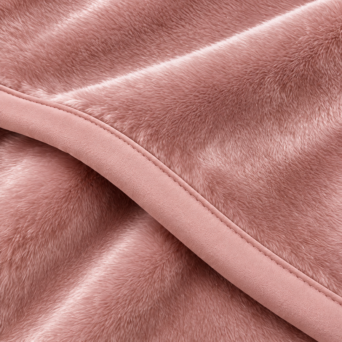 Marloweo™ Dusty Rose Faux Fur Throw Blanket
