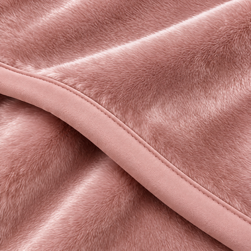 Marloweo™ Dusty Rose Faux Fur Throw Blanket