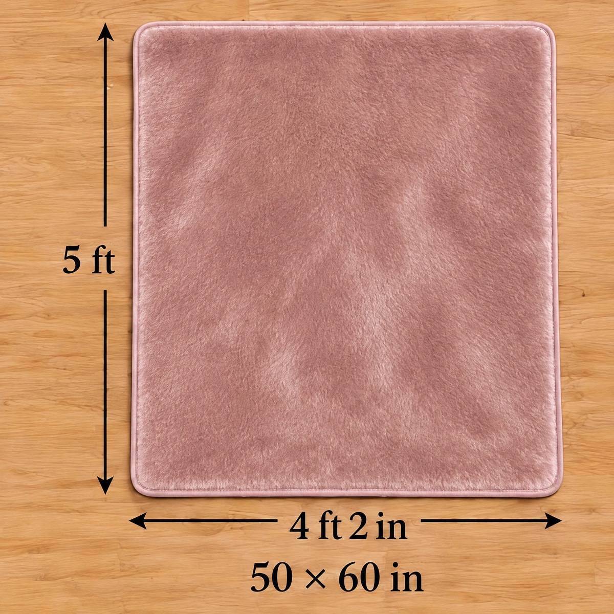 Marloweo™ Dusty Rose Faux Fur Throw Blanket