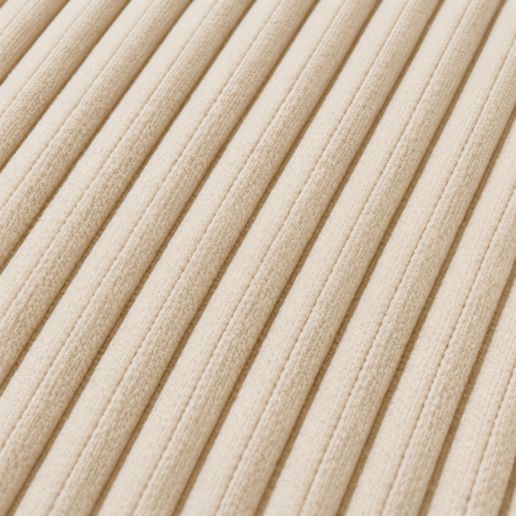 Marloweo™ Ivory Ribbed Throw Blanket