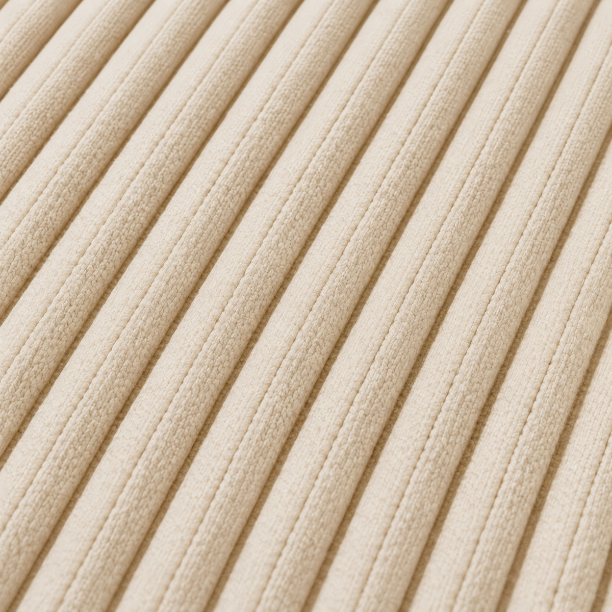 Marloweo™ Ivory Ribbed Throw Blanket